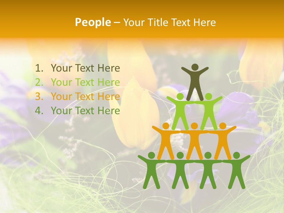 Florist Blue Violet PowerPoint Template