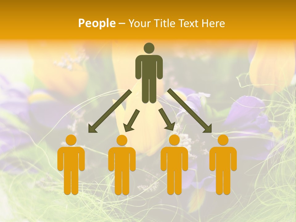 Florist Blue Violet PowerPoint Template