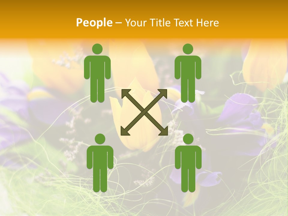 Florist Blue Violet PowerPoint Template