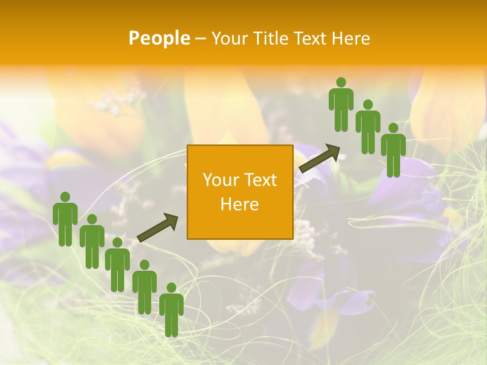 Florist Blue Violet PowerPoint Template