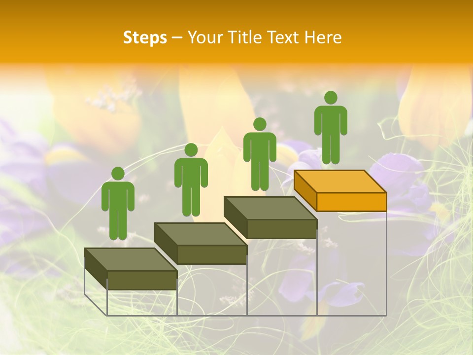 Florist Blue Violet PowerPoint Template