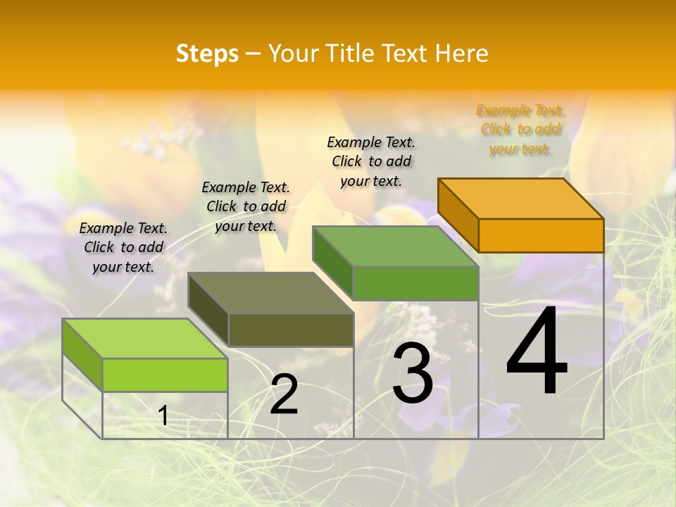 Florist Blue Violet PowerPoint Template