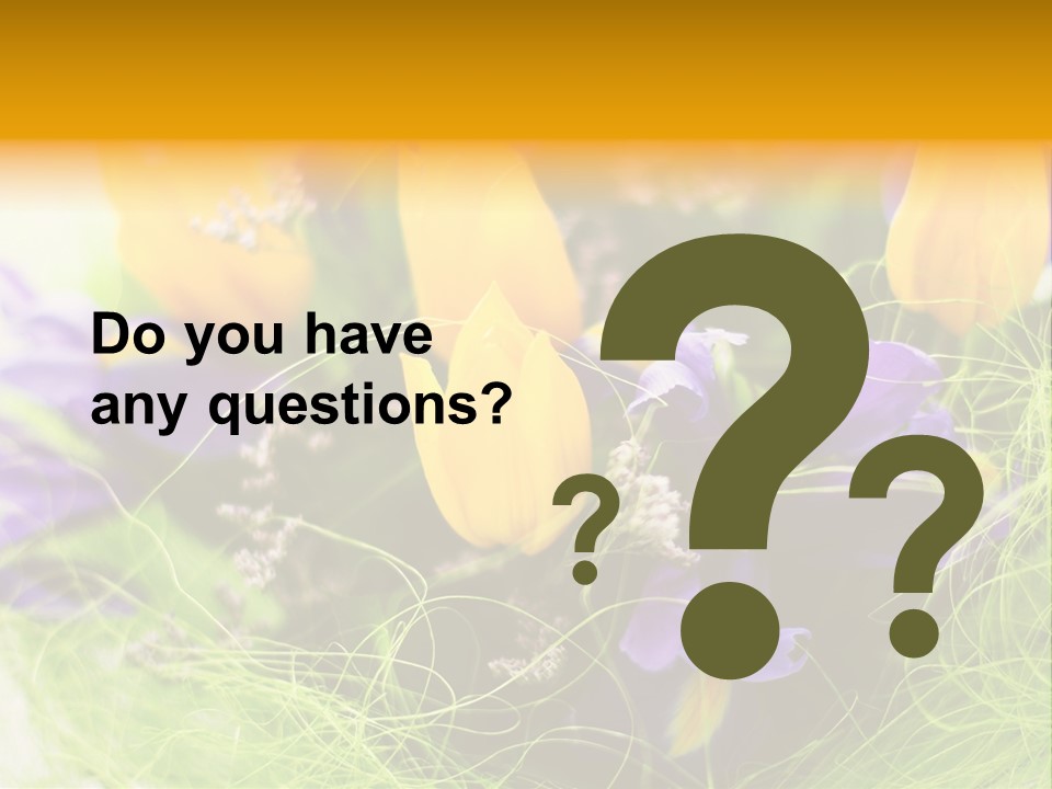 Florist Blue Violet PowerPoint Template