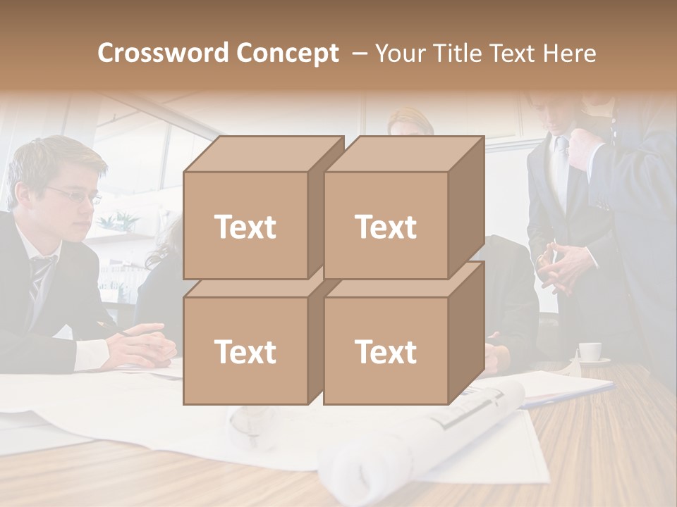 Conference Room Drawing PowerPoint Template