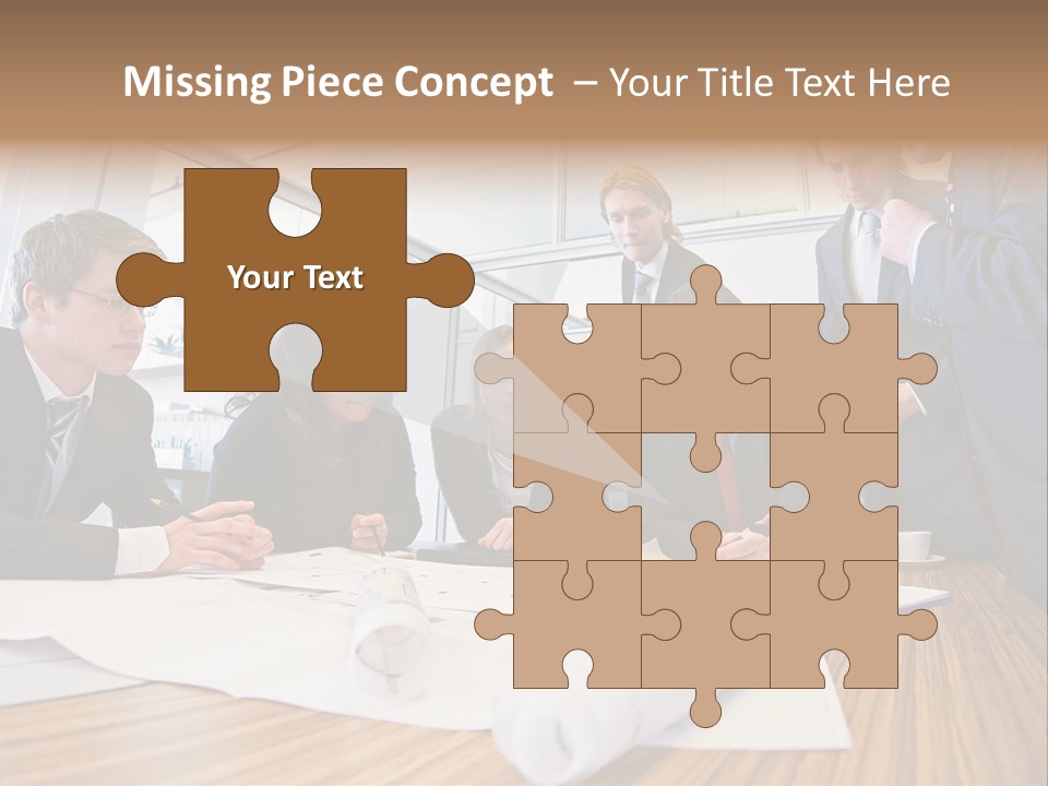 Conference Room Drawing PowerPoint Template