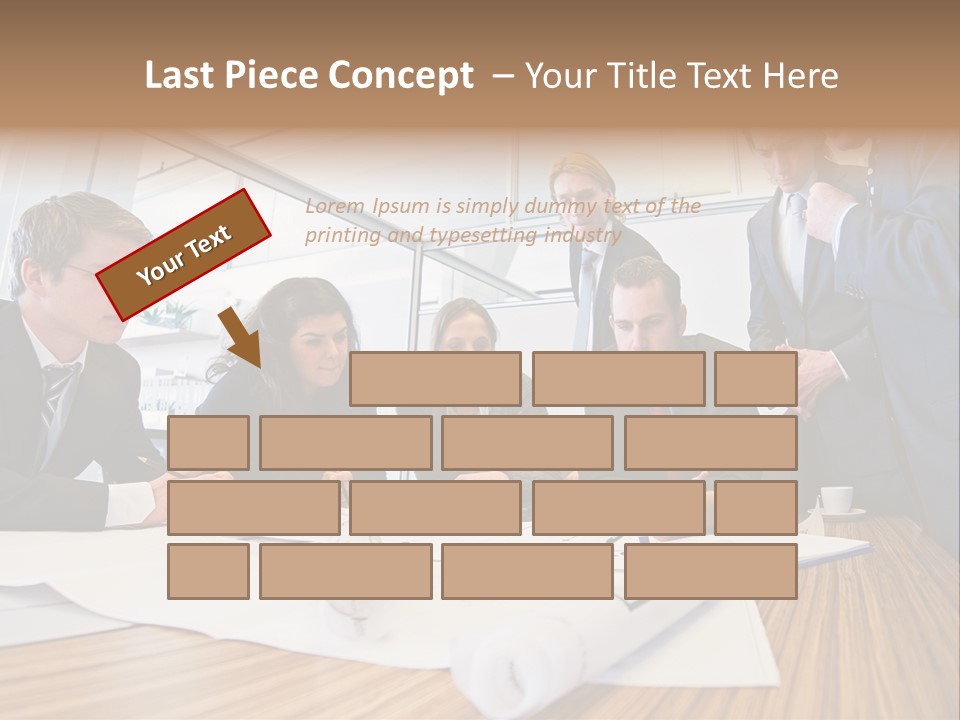 Conference Room Drawing PowerPoint Template