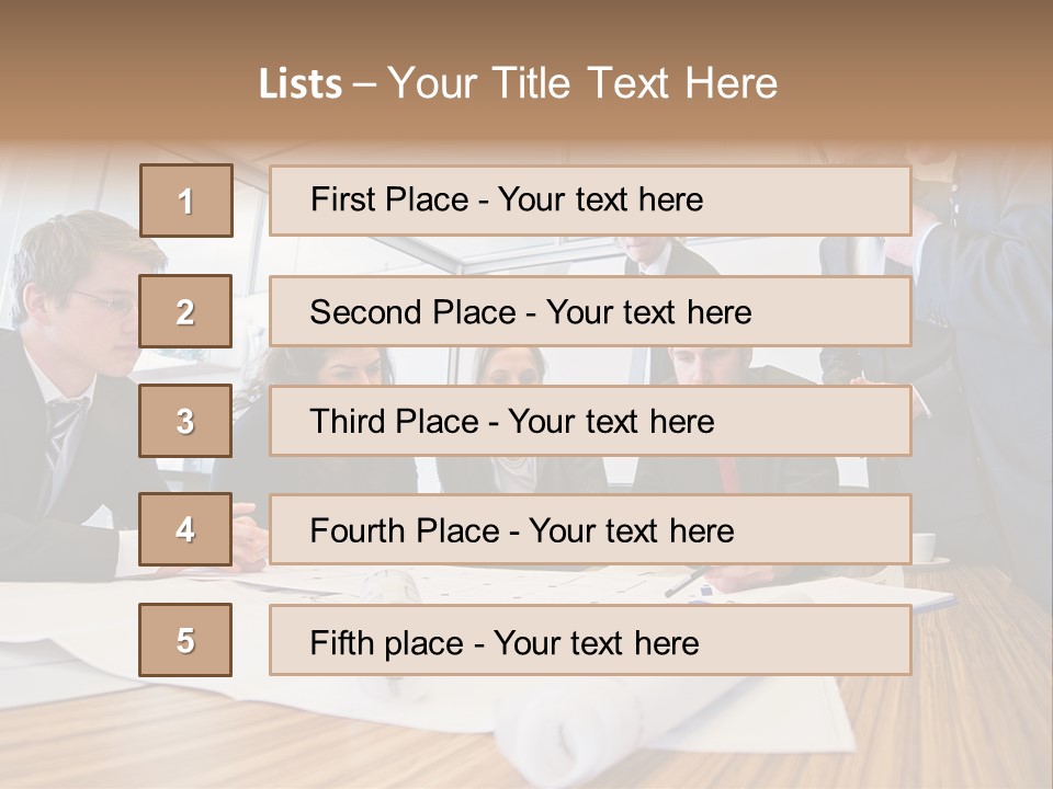 Conference Room Drawing PowerPoint Template