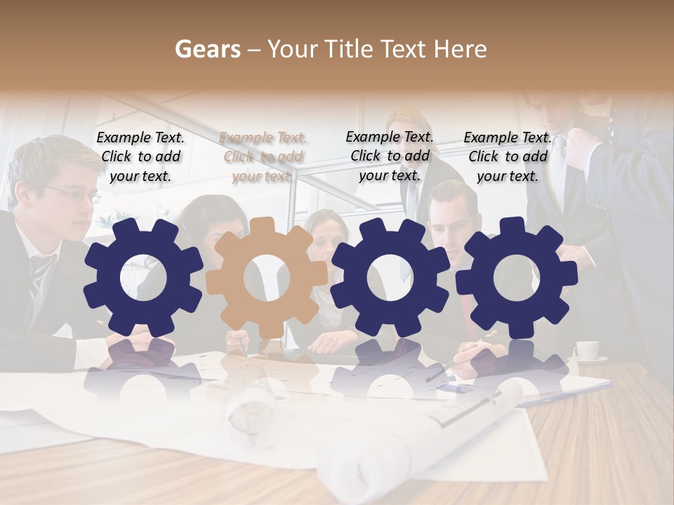 Conference Room Drawing PowerPoint Template