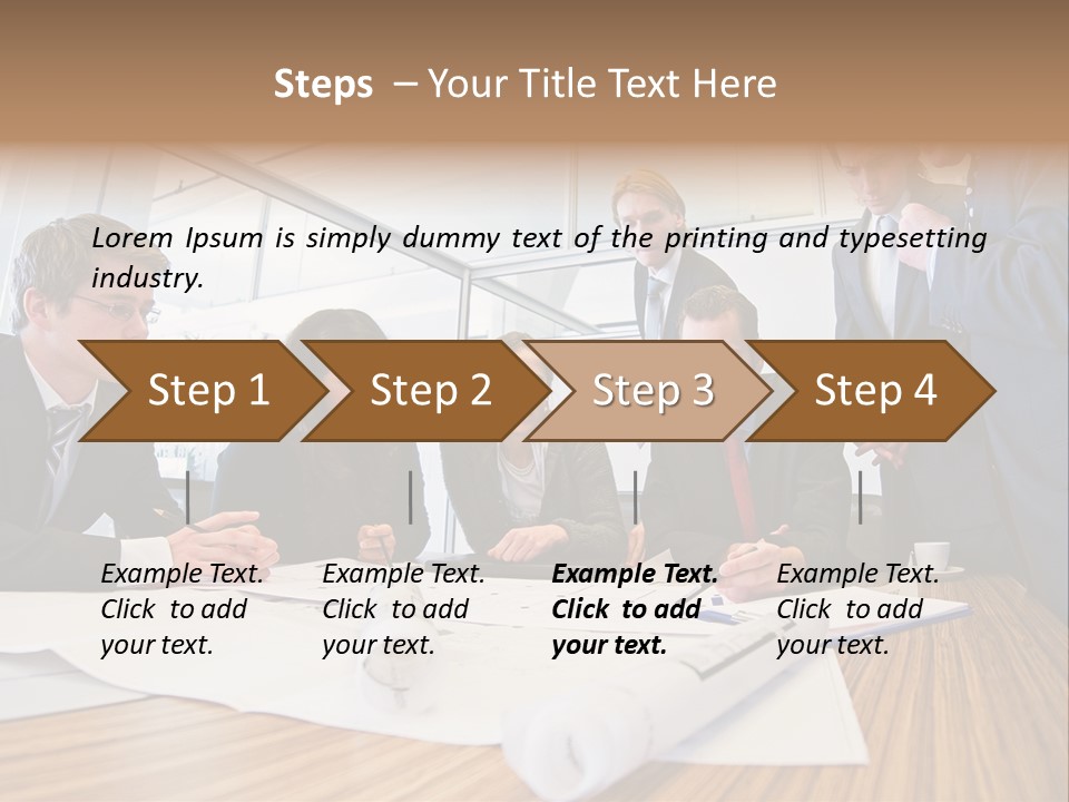 Conference Room Drawing PowerPoint Template