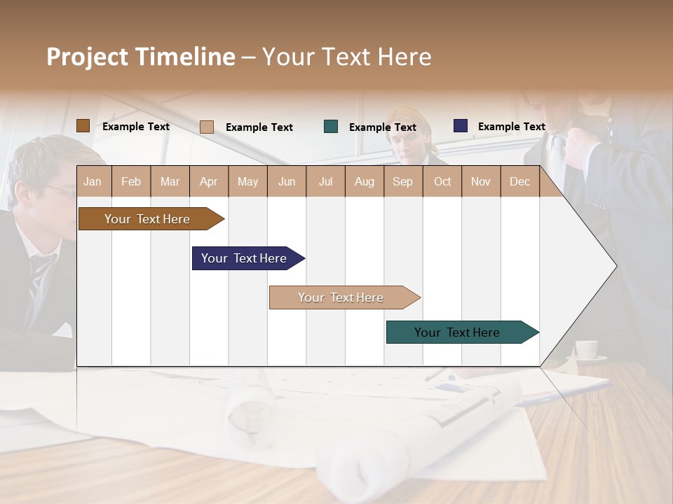 Conference Room Drawing PowerPoint Template