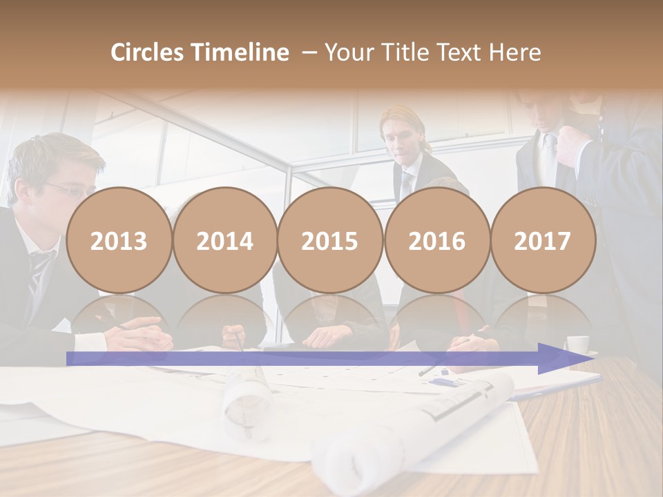 Conference Room Drawing PowerPoint Template