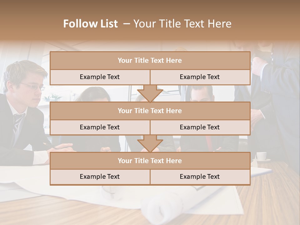 Conference Room Drawing PowerPoint Template