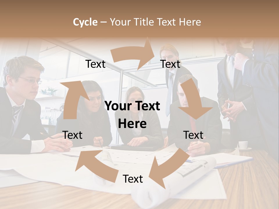 Conference Room Drawing PowerPoint Template