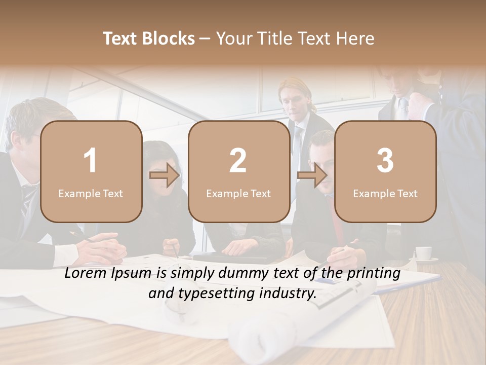 Conference Room Drawing PowerPoint Template