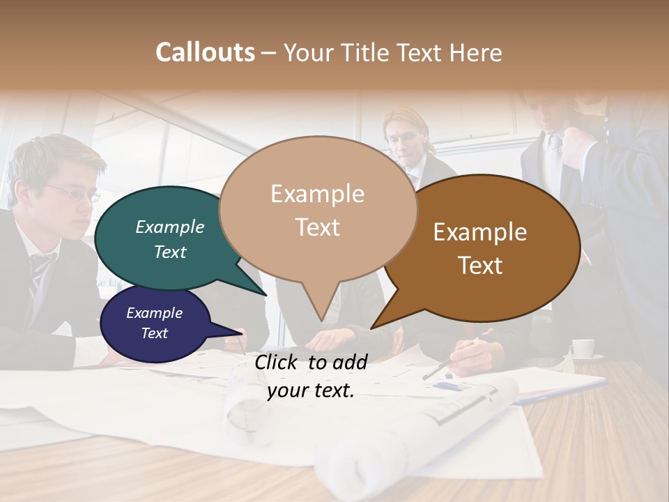 Conference Room Drawing PowerPoint Template