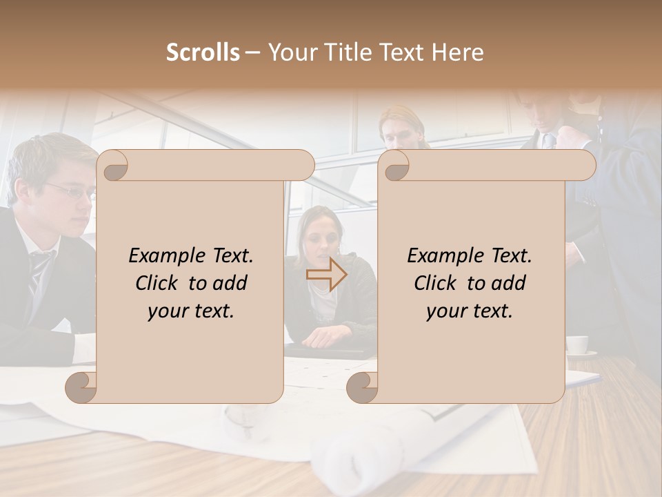 Conference Room Drawing PowerPoint Template