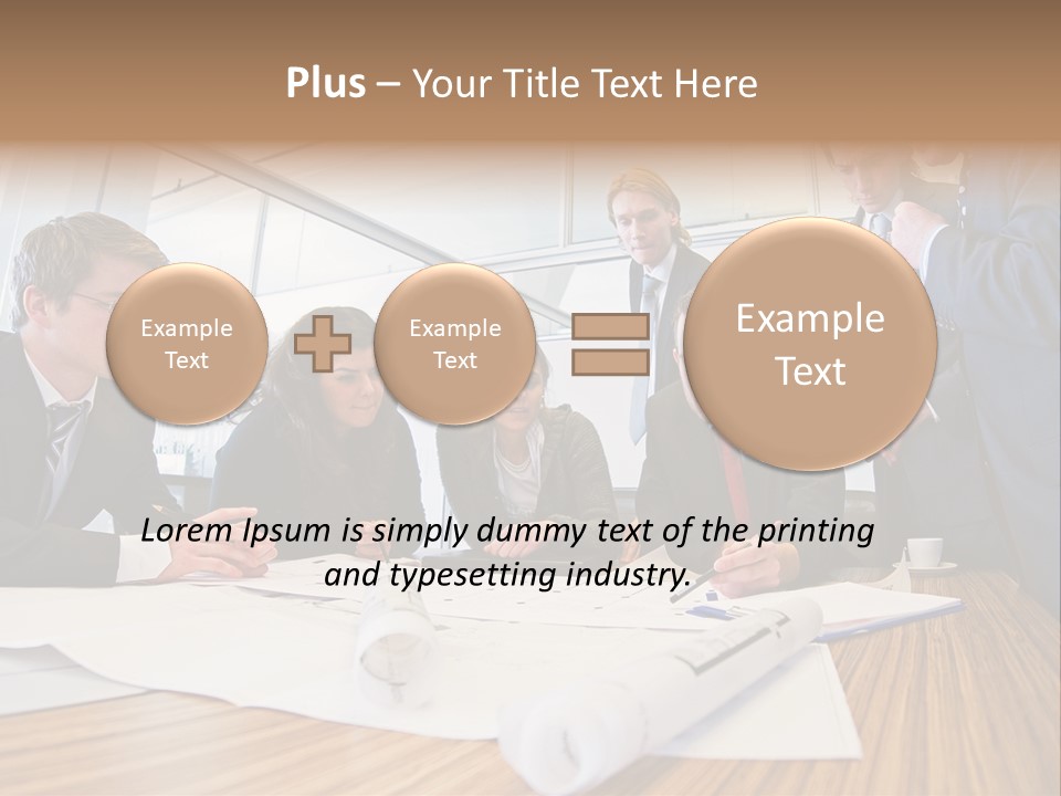 Conference Room Drawing PowerPoint Template