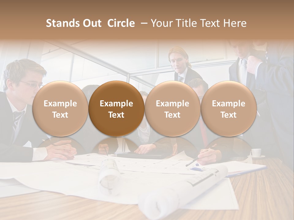 Conference Room Drawing PowerPoint Template