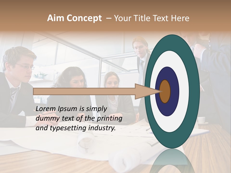 Conference Room Drawing PowerPoint Template