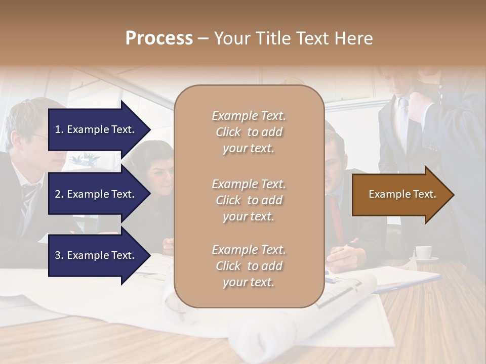 Conference Room Drawing PowerPoint Template