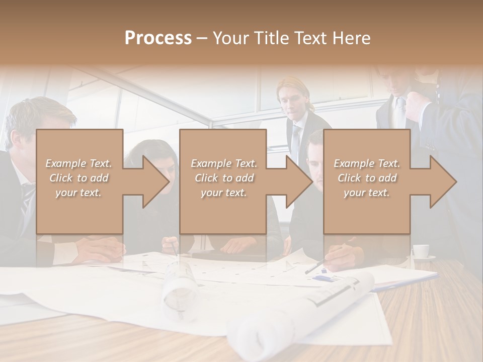 Conference Room Drawing PowerPoint Template