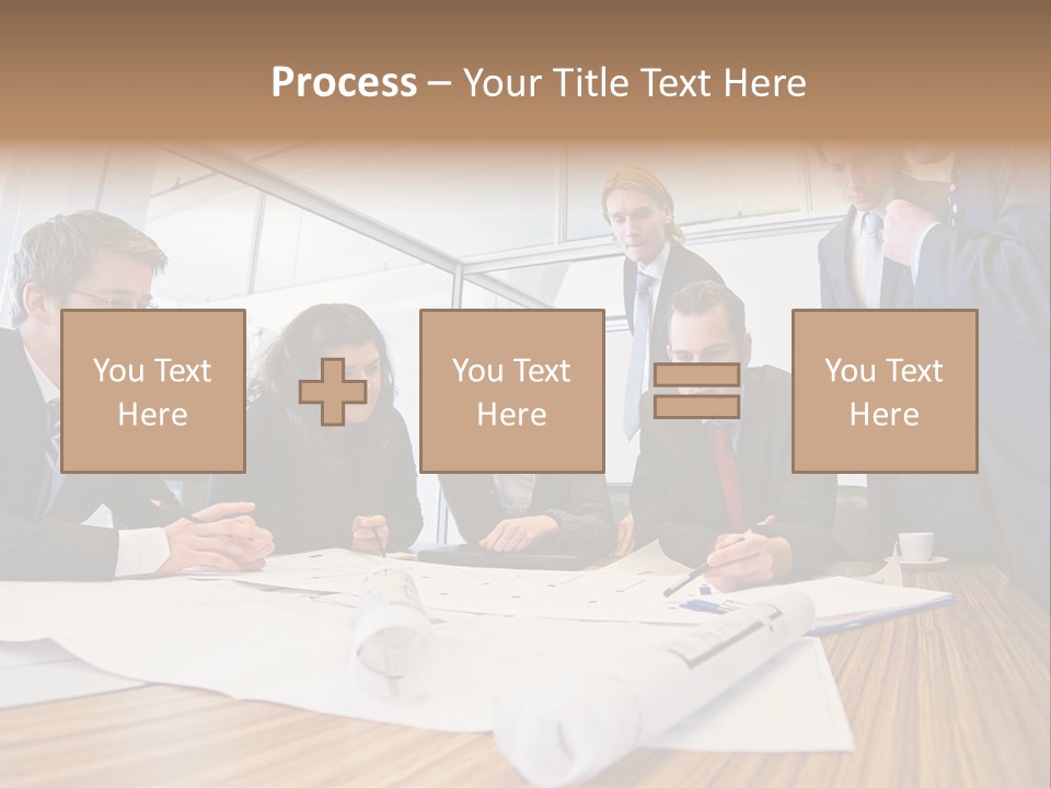 Conference Room Drawing PowerPoint Template