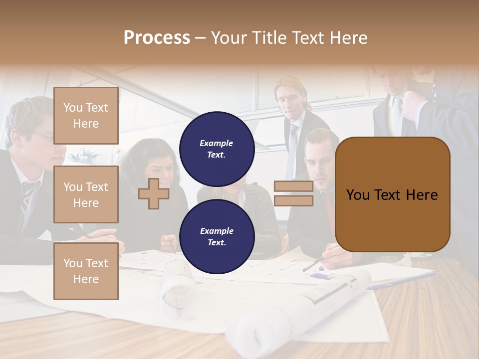 Conference Room Drawing PowerPoint Template