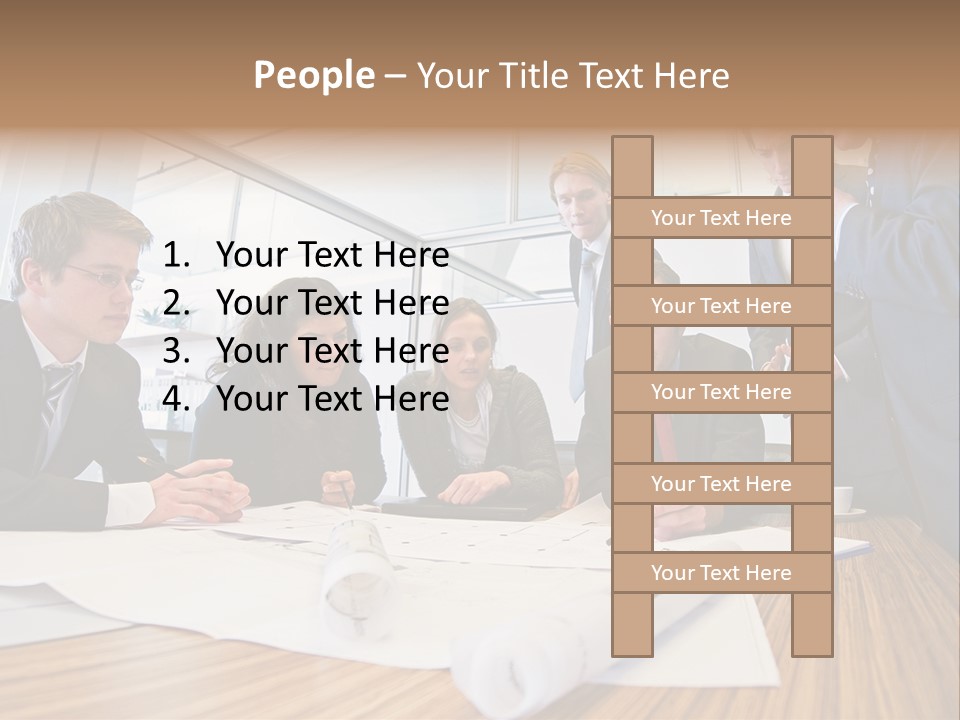 Conference Room Drawing PowerPoint Template