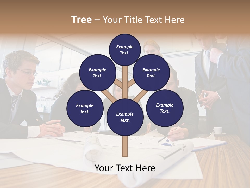 Conference Room Drawing PowerPoint Template
