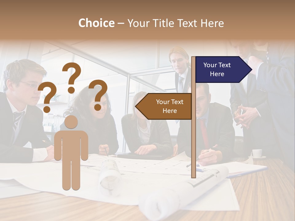 Conference Room Drawing PowerPoint Template