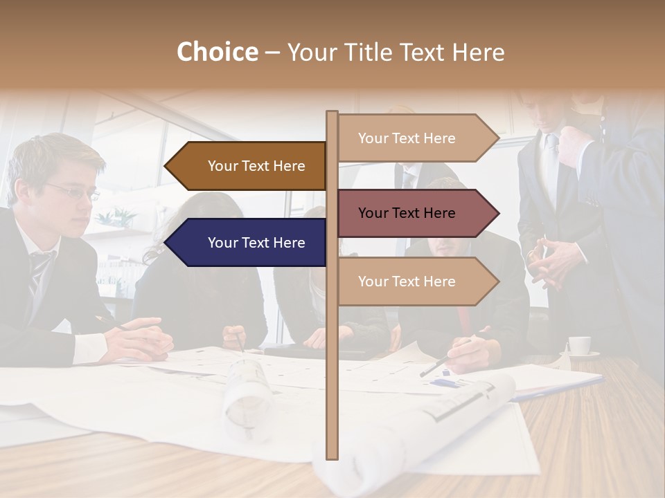 Conference Room Drawing PowerPoint Template