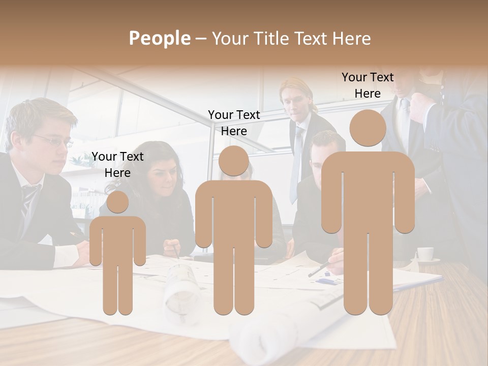 Conference Room Drawing PowerPoint Template