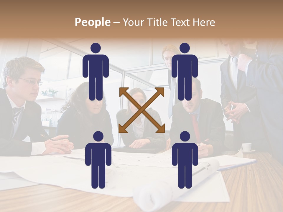 Conference Room Drawing PowerPoint Template