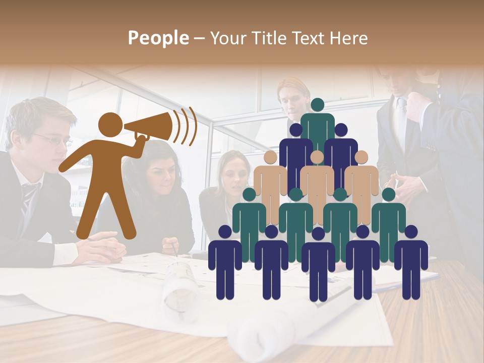 Conference Room Drawing PowerPoint Template