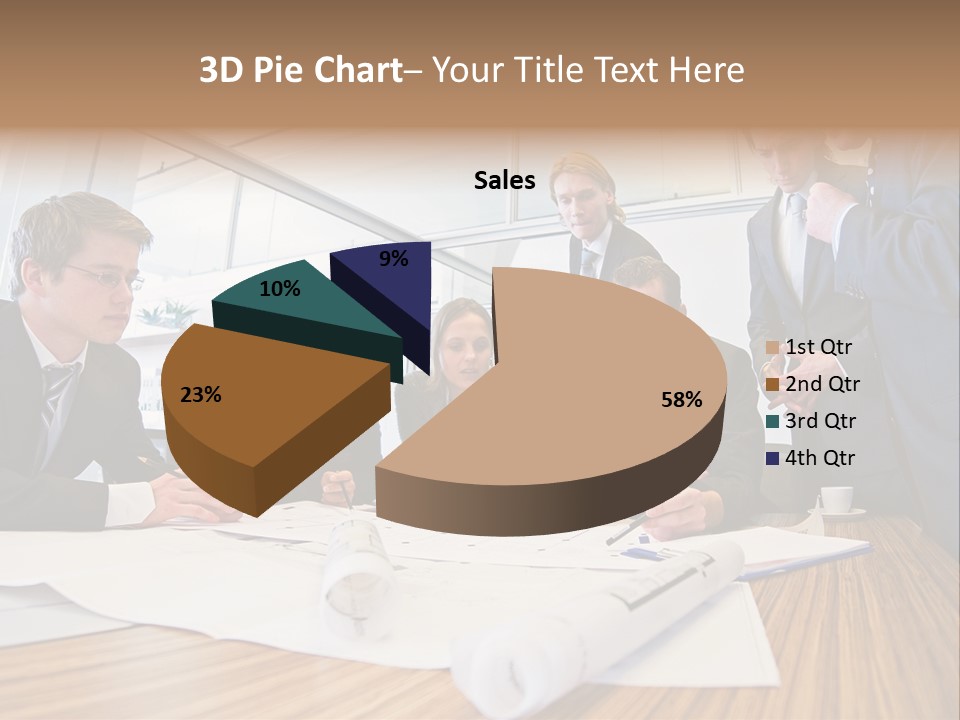 Conference Room Drawing PowerPoint Template