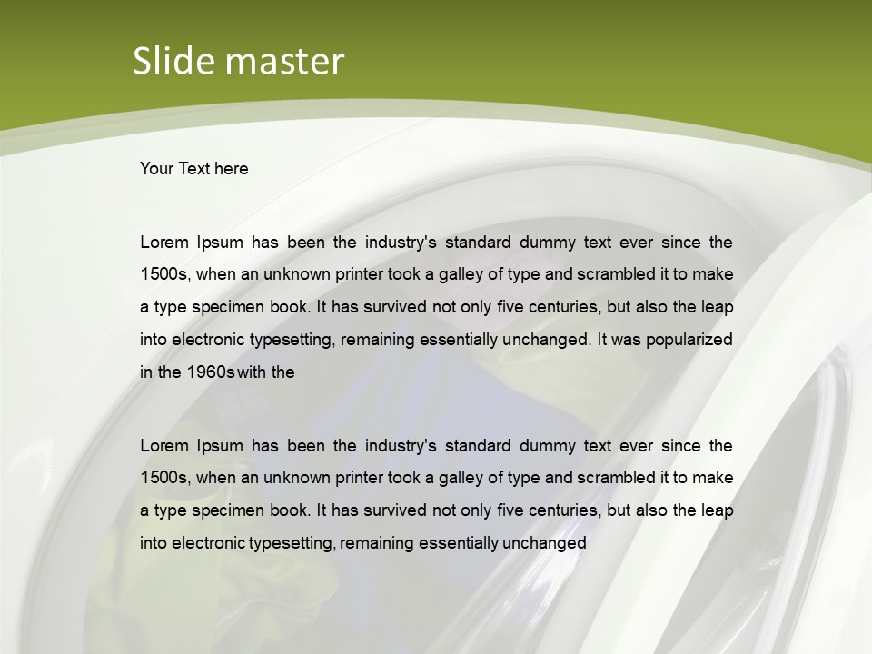 Rotate Motion Dress PowerPoint Template