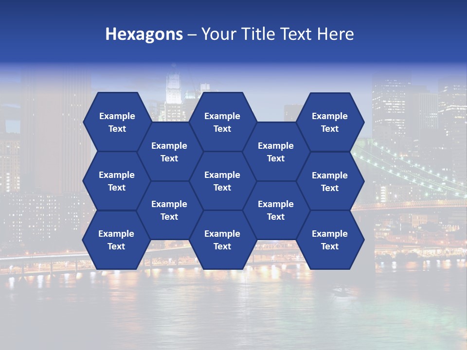 Night Time In New York City PowerPoint Template