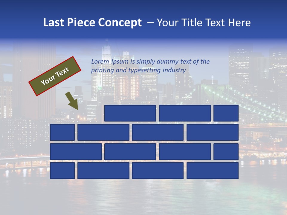Night Time In New York City PowerPoint Template