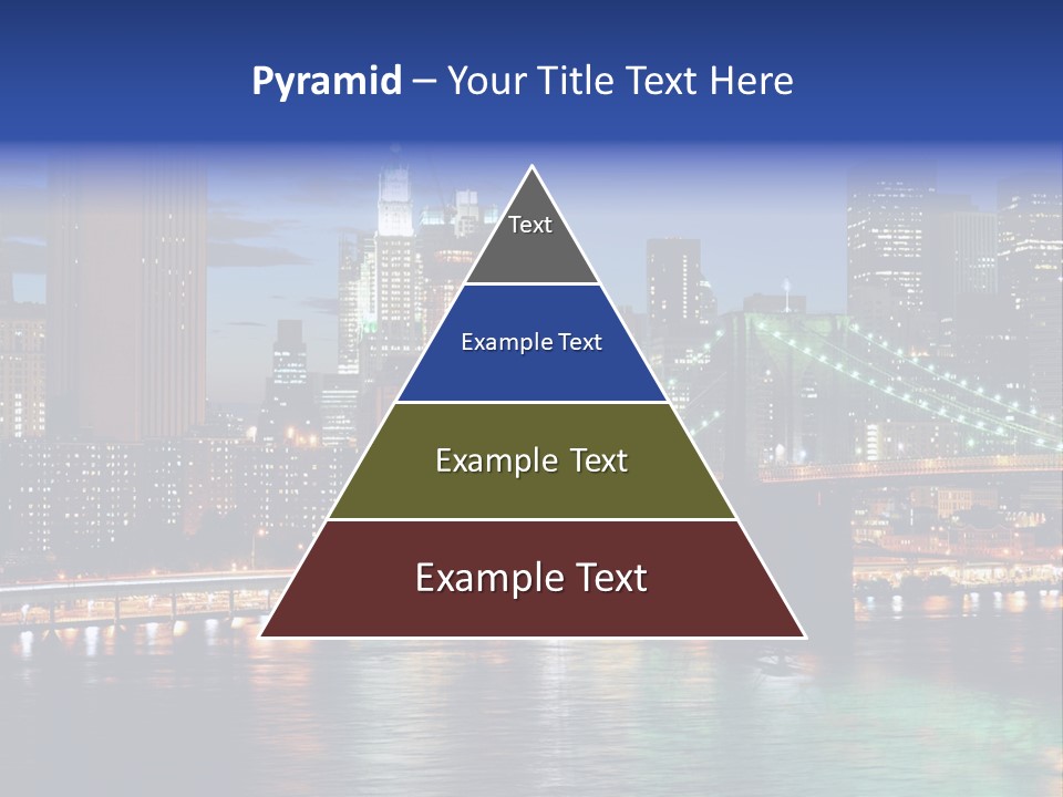 Night Time In New York City PowerPoint Template