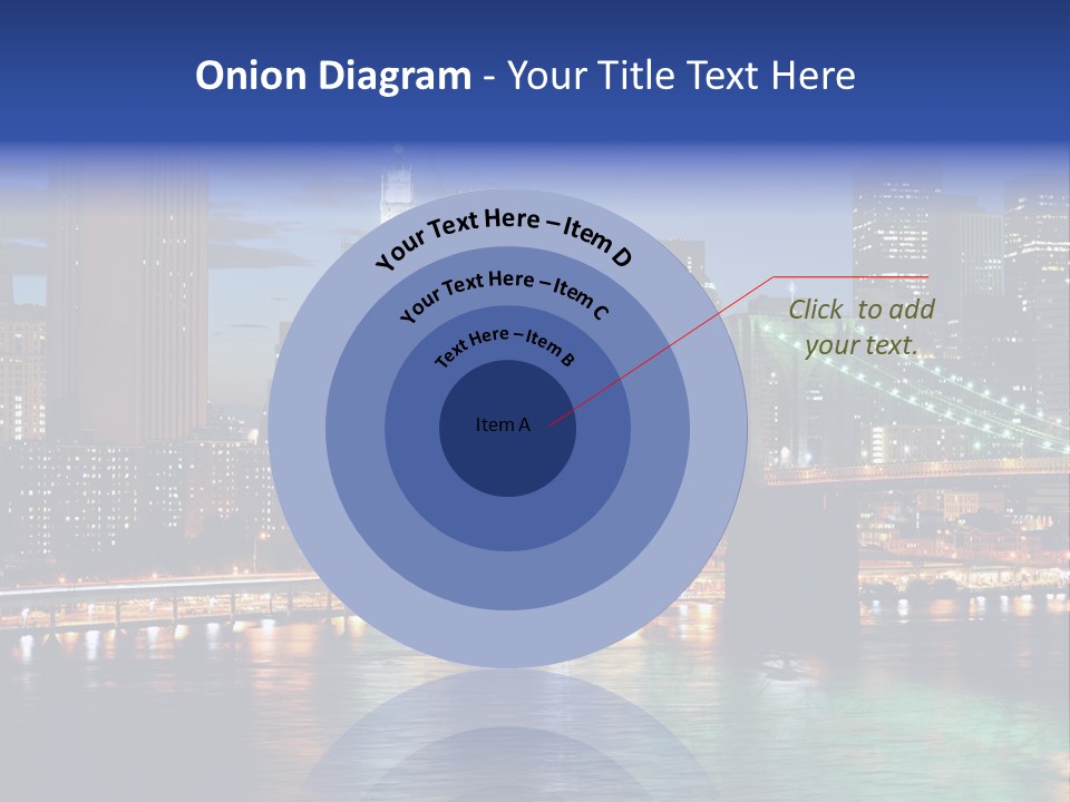 Night Time In New York City PowerPoint Template