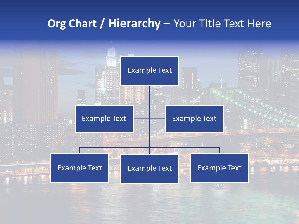 Night Time In New York City PowerPoint Template