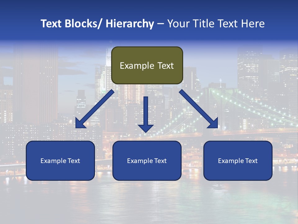 Night Time In New York City PowerPoint Template