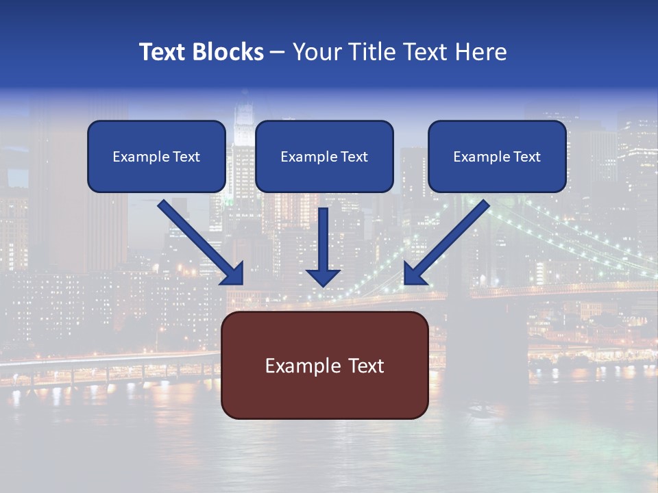 Night Time In New York City PowerPoint Template