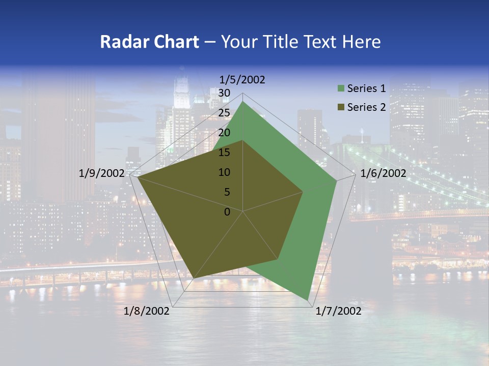 Night Time In New York City PowerPoint Template