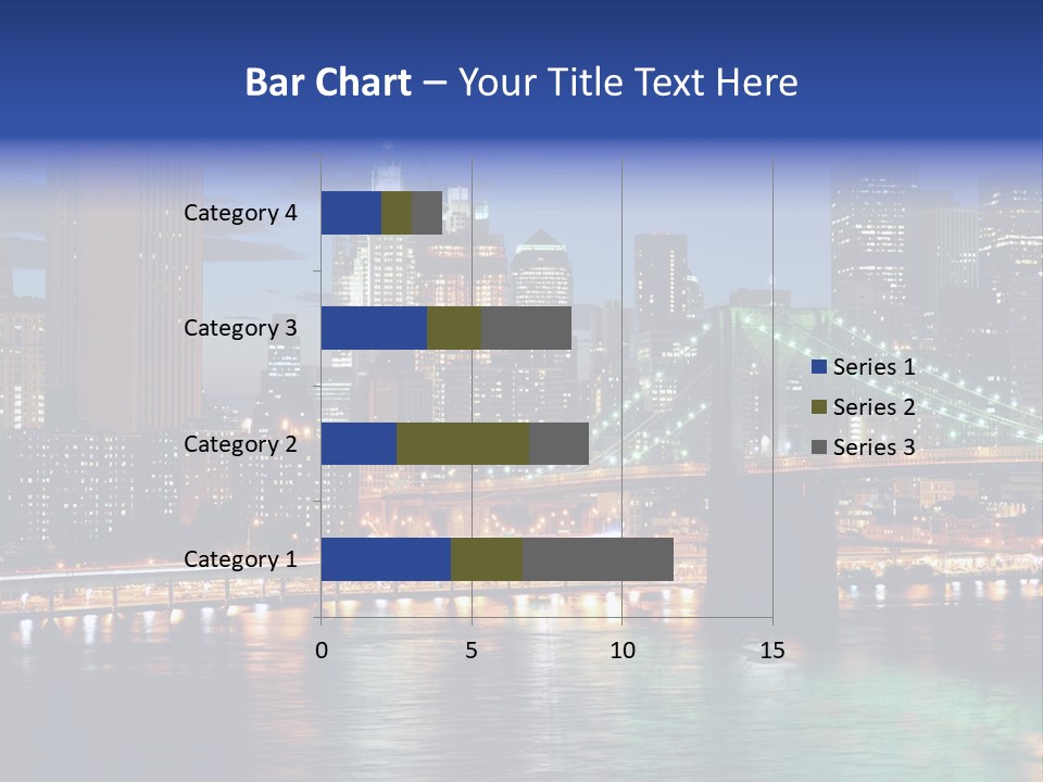 Night Time In New York City PowerPoint Template