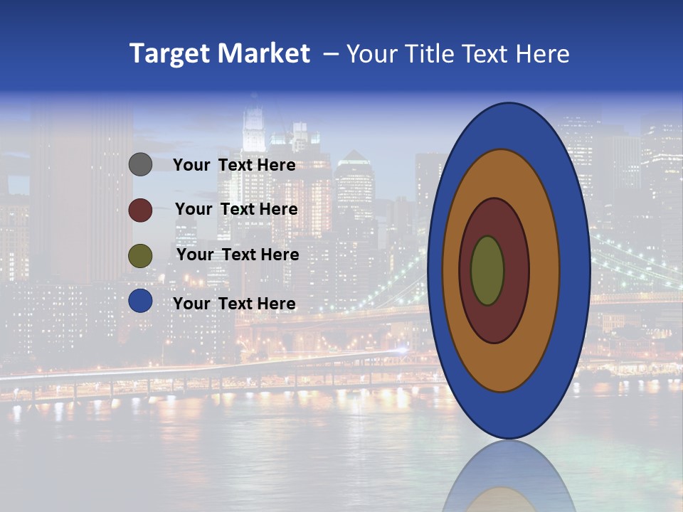 Night Time In New York City PowerPoint Template