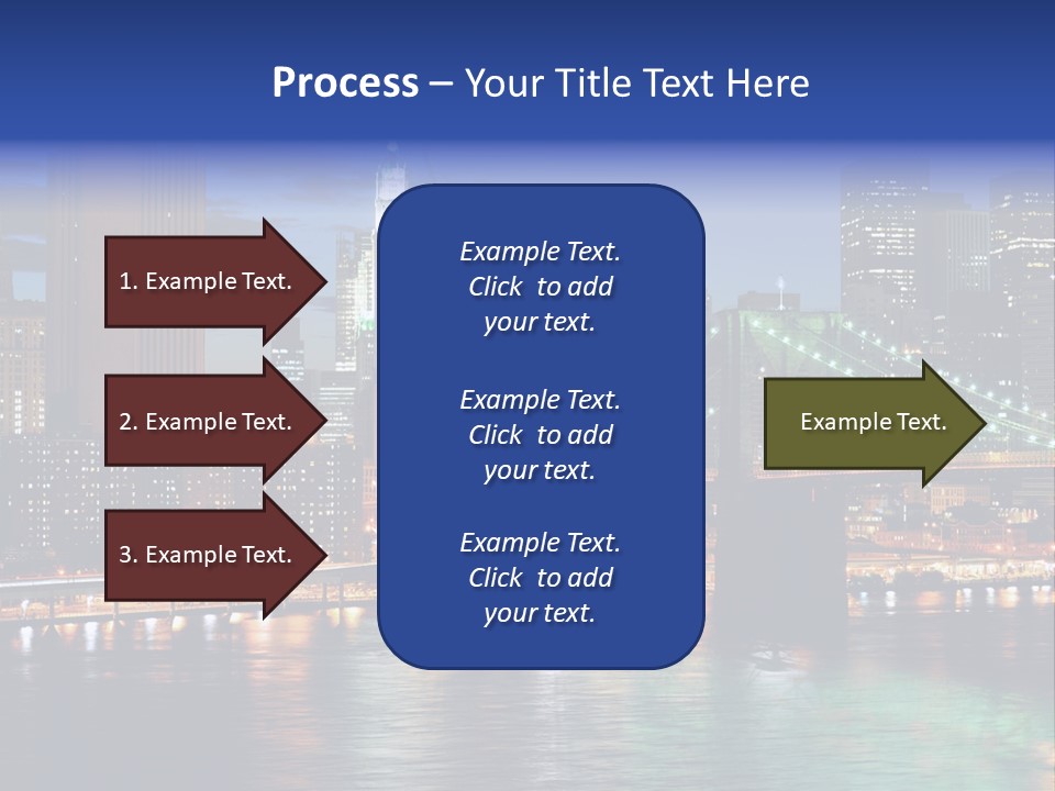 Night Time In New York City PowerPoint Template