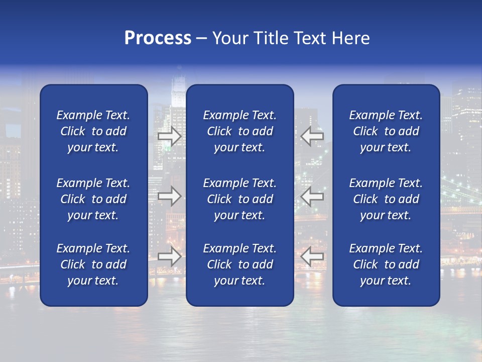 Night Time In New York City PowerPoint Template