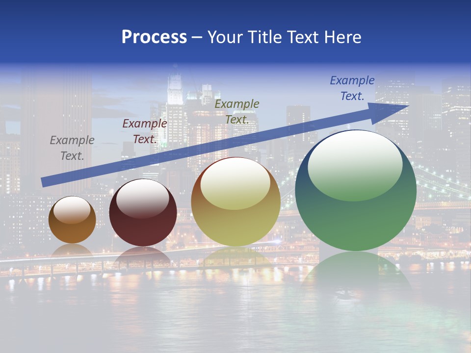 Night Time In New York City PowerPoint Template