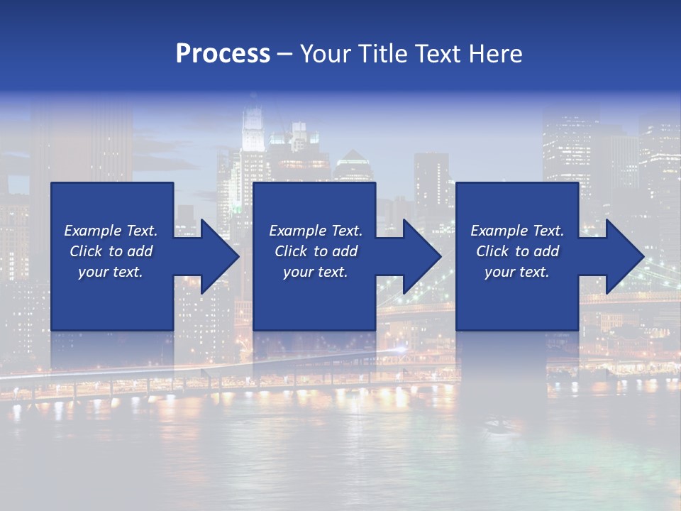 Night Time In New York City PowerPoint Template